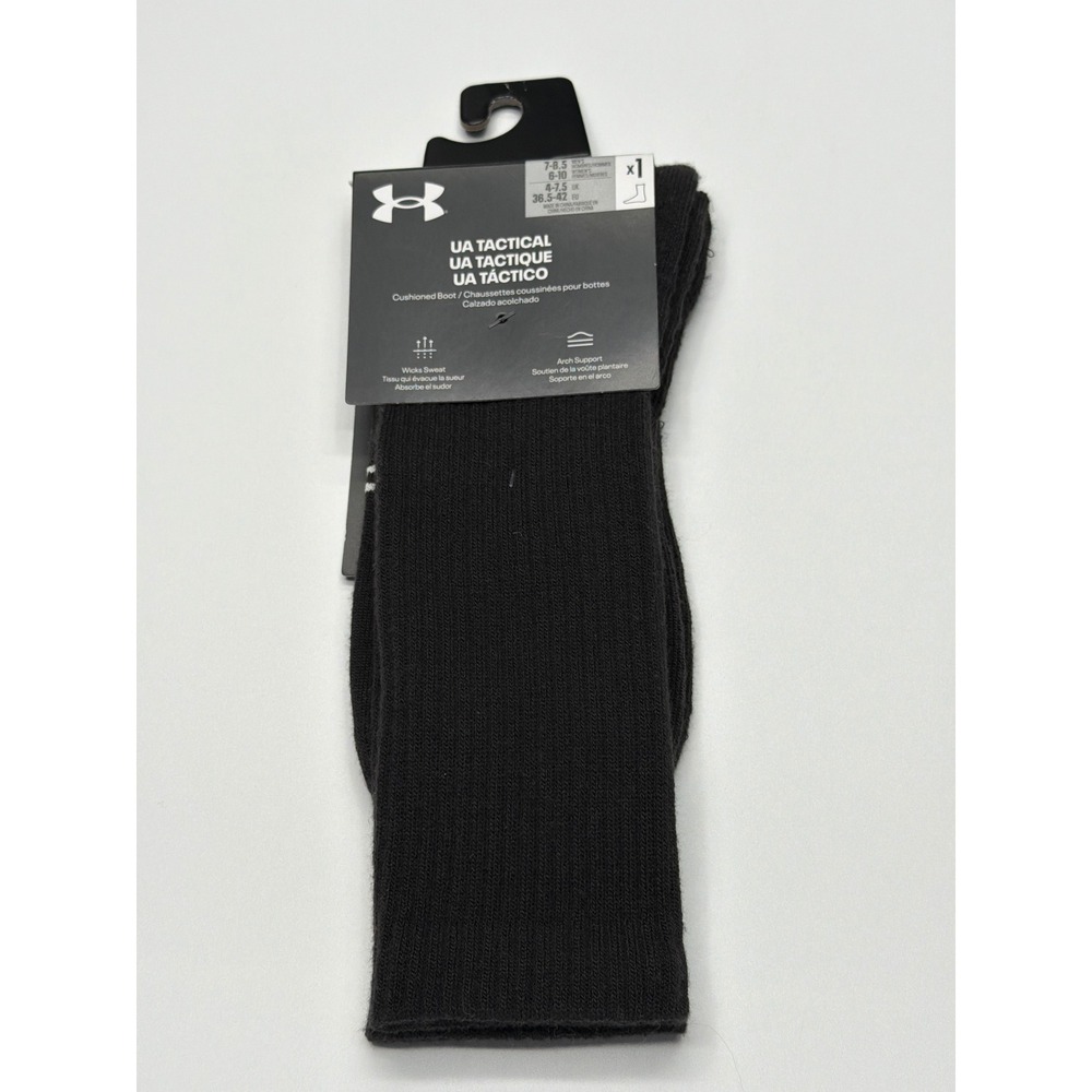 Under Armour UA Tactical Cushion Boot Socks Black M/M‎ Men